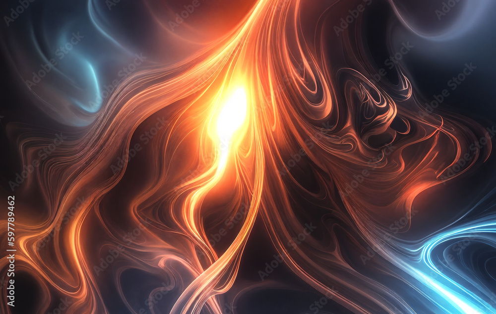 Fototapeta premium abstract smoke liquid background with generative AI technology