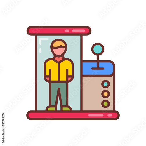 Teleportation icon in vector. Illustration
