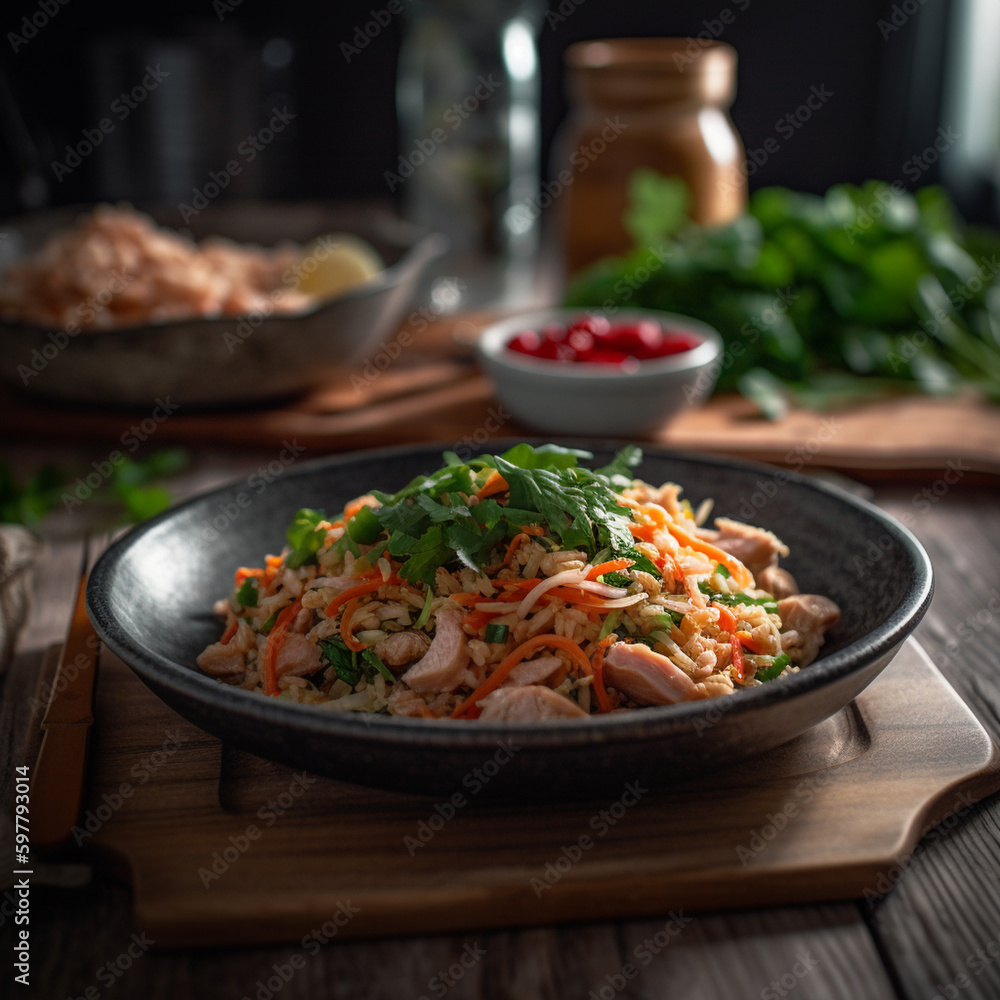Kohlrabi And Carrot Slaw With Smoked Tuna Kohlrabi And Carrot Slaw With Smoked Tuna