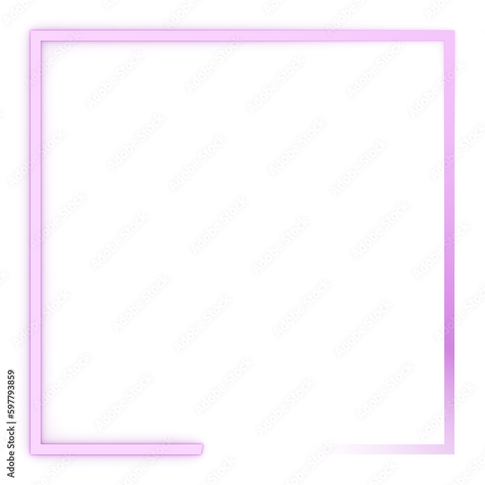 Purple gradient neon frame with space in the center for text. Purple gradient neon frame with space in the center for text.