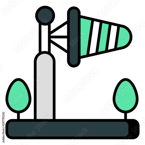 Premium download icon of windsock 