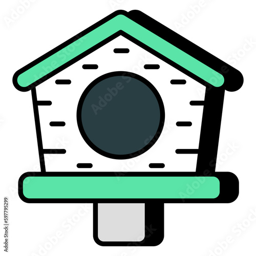 A premium download icon of birdhouse