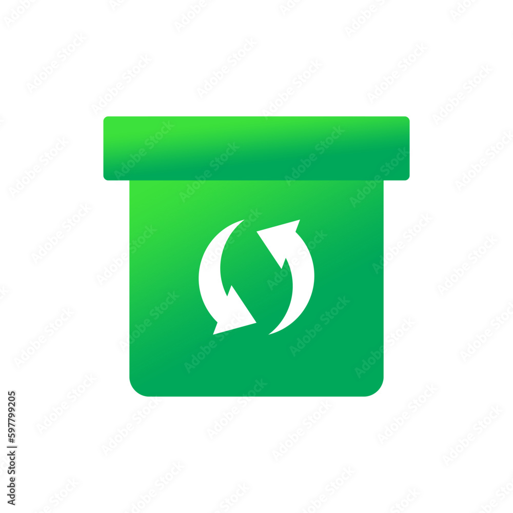 green gradient recycling icon logo vector illustration for branding logos, icon logos, etc. green gradient recycling icon logo vector illustration for branding logos, icon logos, etc.