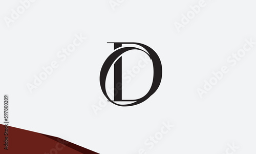 Alphabet letters Initials Monogram logo DO, OD, D and O