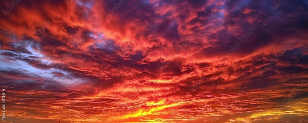 Fototapeta premium sky and sun clouds sunrise colorful