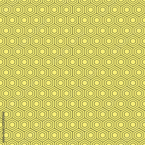 Abstract seamless hexagon pattern. Repeating luxury background.
