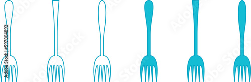 forks, cutlery for food, restaurant business, forks for second courses