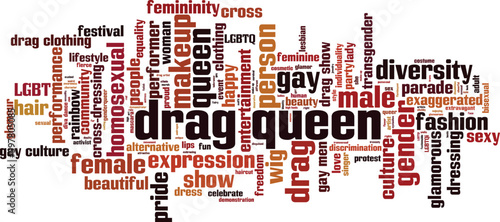 Drag queen word cloud