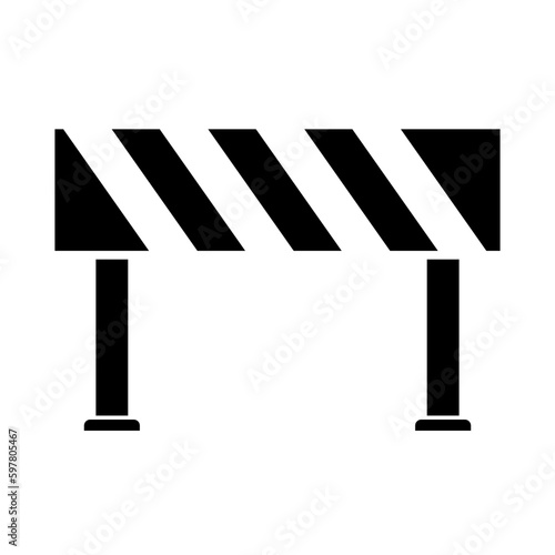 Road Closing Sign Icon