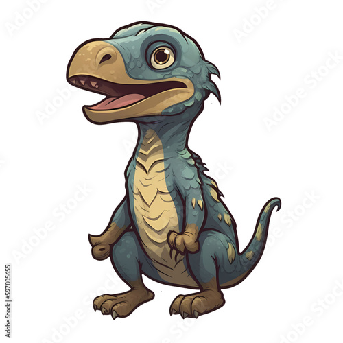  Cute Cartoon Dinosaur Illustration