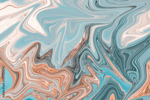 Abstract liquify, water color abstract painting, abstract background and marble waves concept.