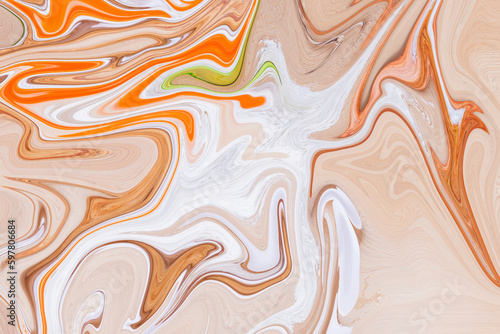 Abstract liquify  waves color gradient  liquid texture and liquid ripples abstraction.