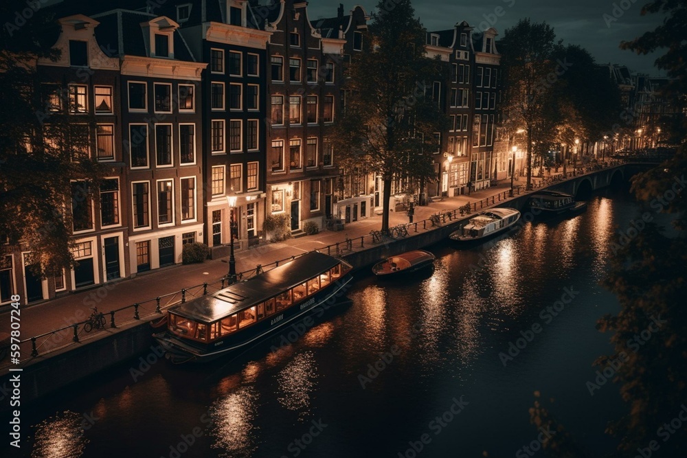 A beautiful city known for its canals, architecture, and history. Generative AI