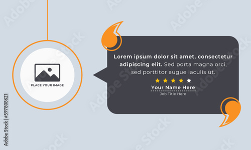 Client or customer service review testimonial social media post. Customer or client service feedback review post design template