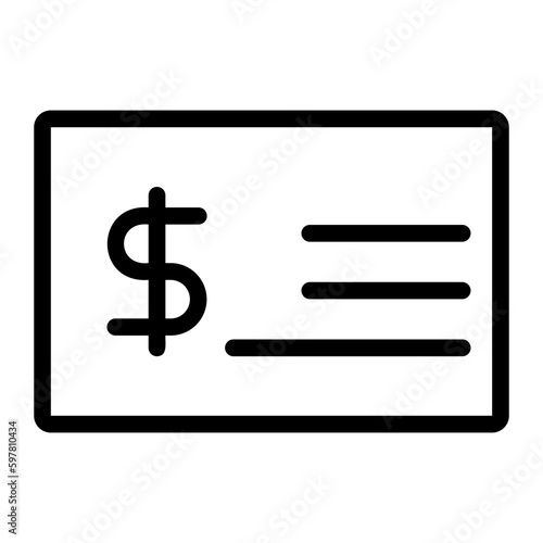 bank check icon