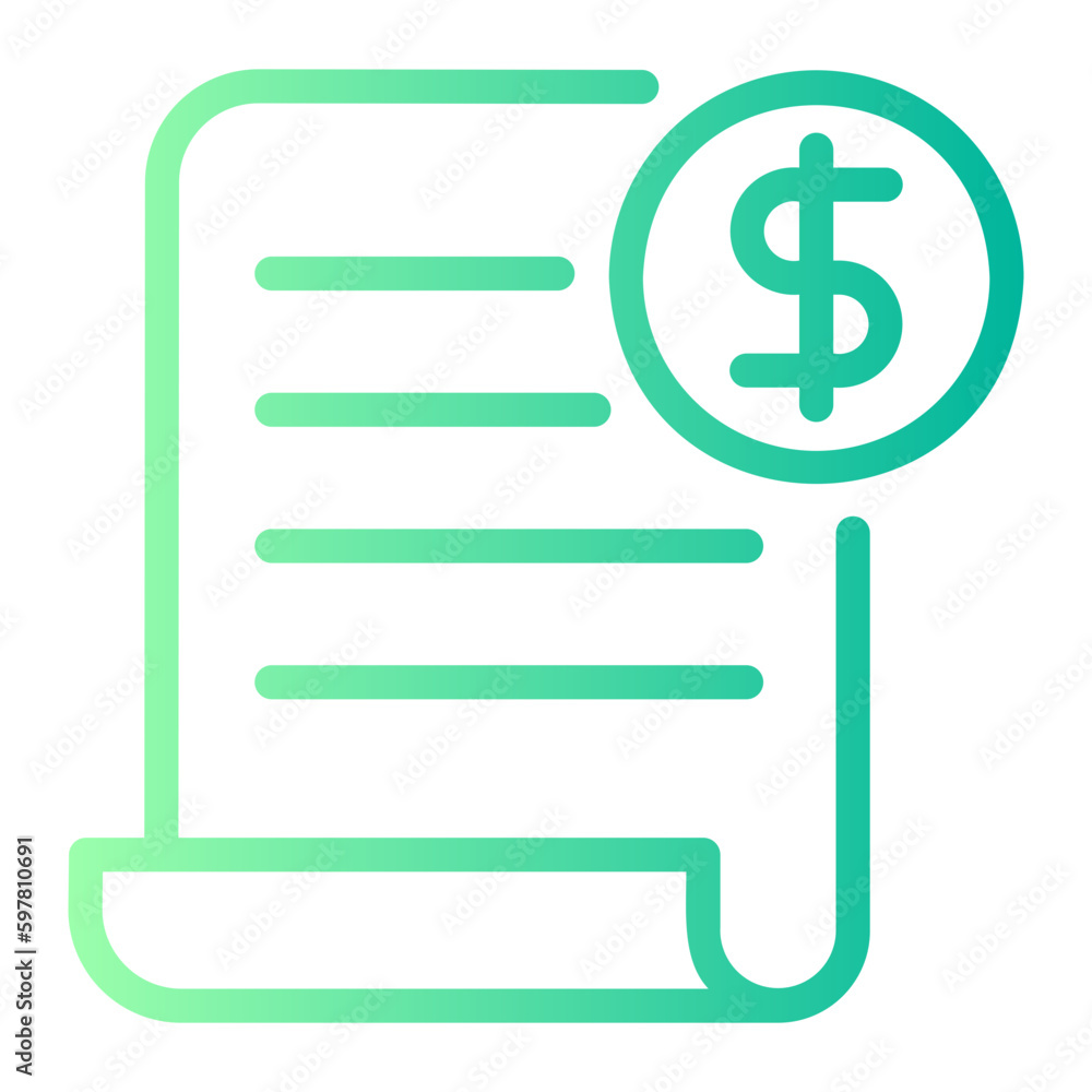 invoice gradient icon