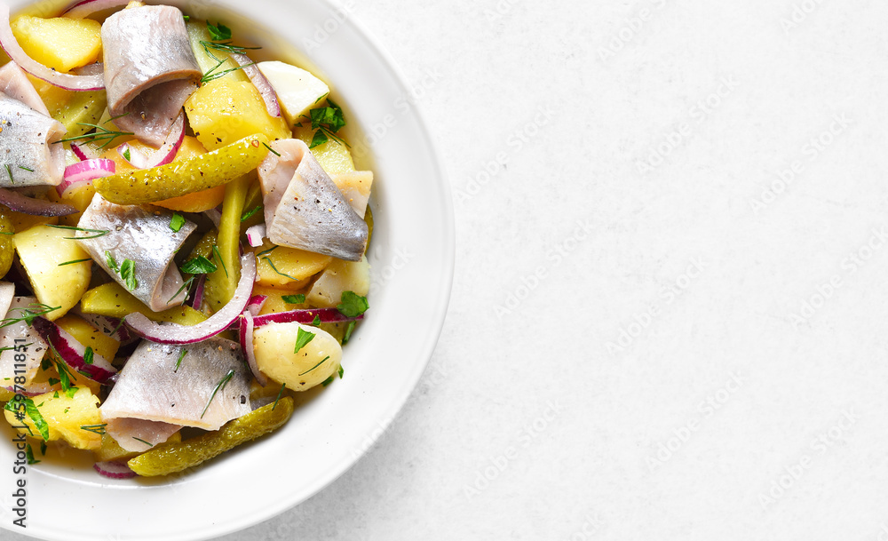 Herring and potato salad Herring and potato salad
