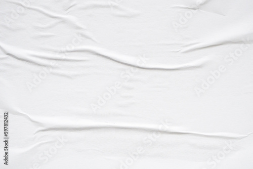 Wallpaper Mural White blank crumpled and creased paper poster texture background Torontodigital.ca