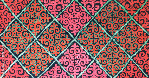 wool carpet with Kazakh pattern