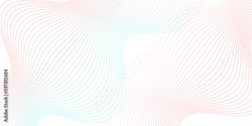 abstract background vector illustration. Geomatics tecnology Abstract white flowing wave lines background. Modern glowing moving lines design. Futuristic technology concept.