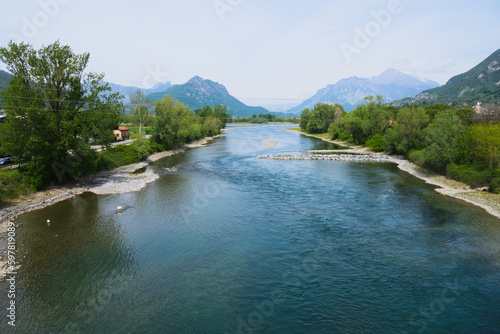 Photography The Adda river. Lombardy, Italy