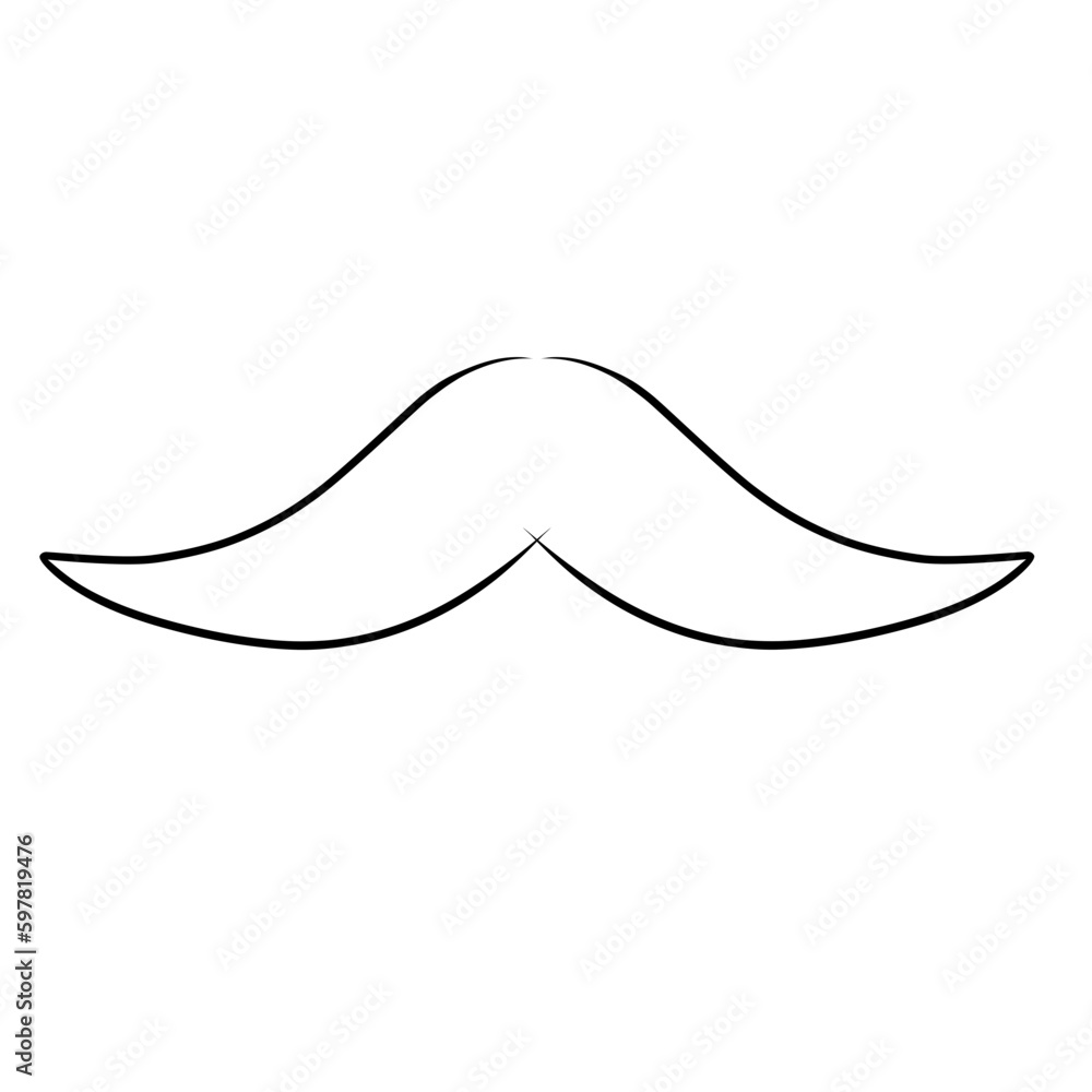 moustache mustache illustration