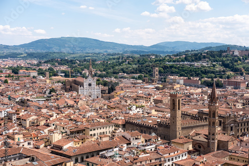 Aerial view of Florence, Italy.