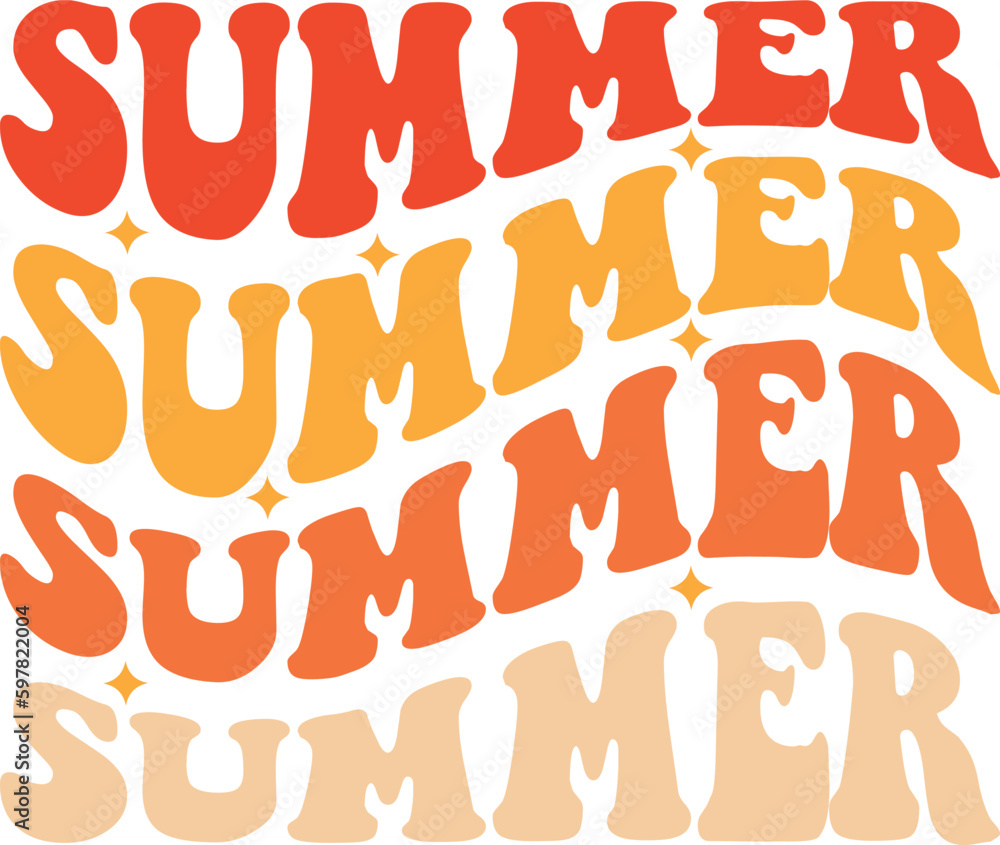 Retro summer svg design, summer svg design