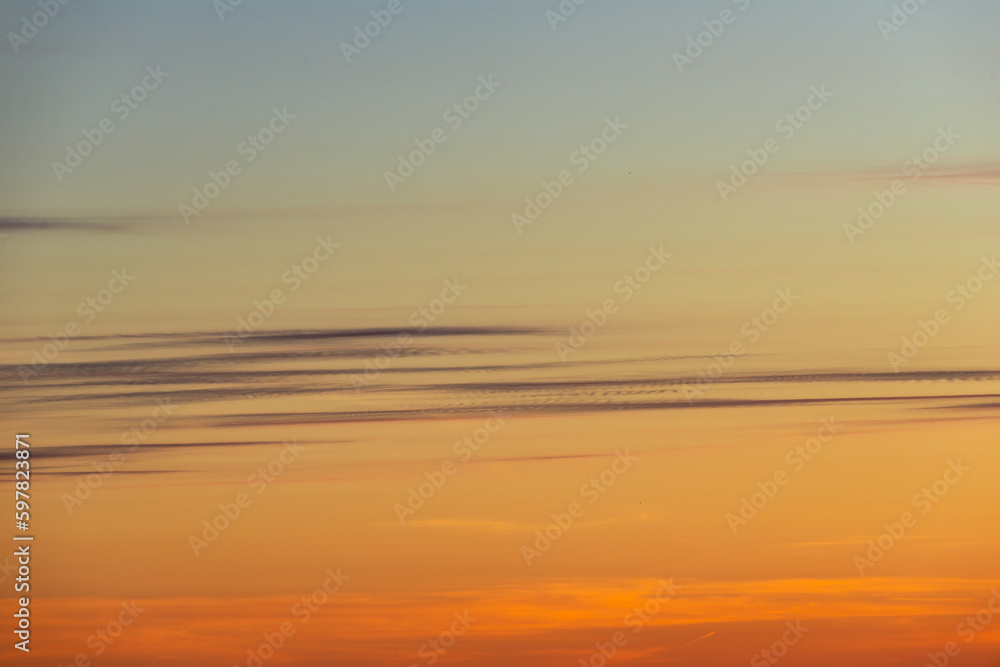 Cloudy sky colors at sunset Cloudy sky colors at sunset