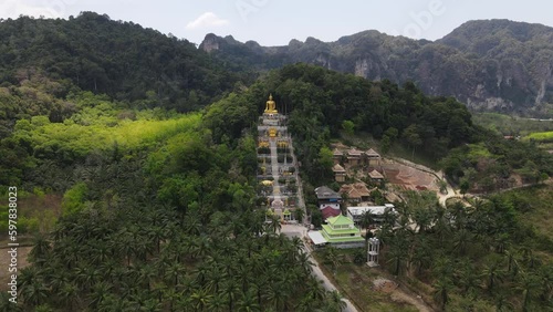 Wallpaper Mural 4K Aerial Footage of A Chinese Temple in Ao Nang, Krabi Torontodigital.ca