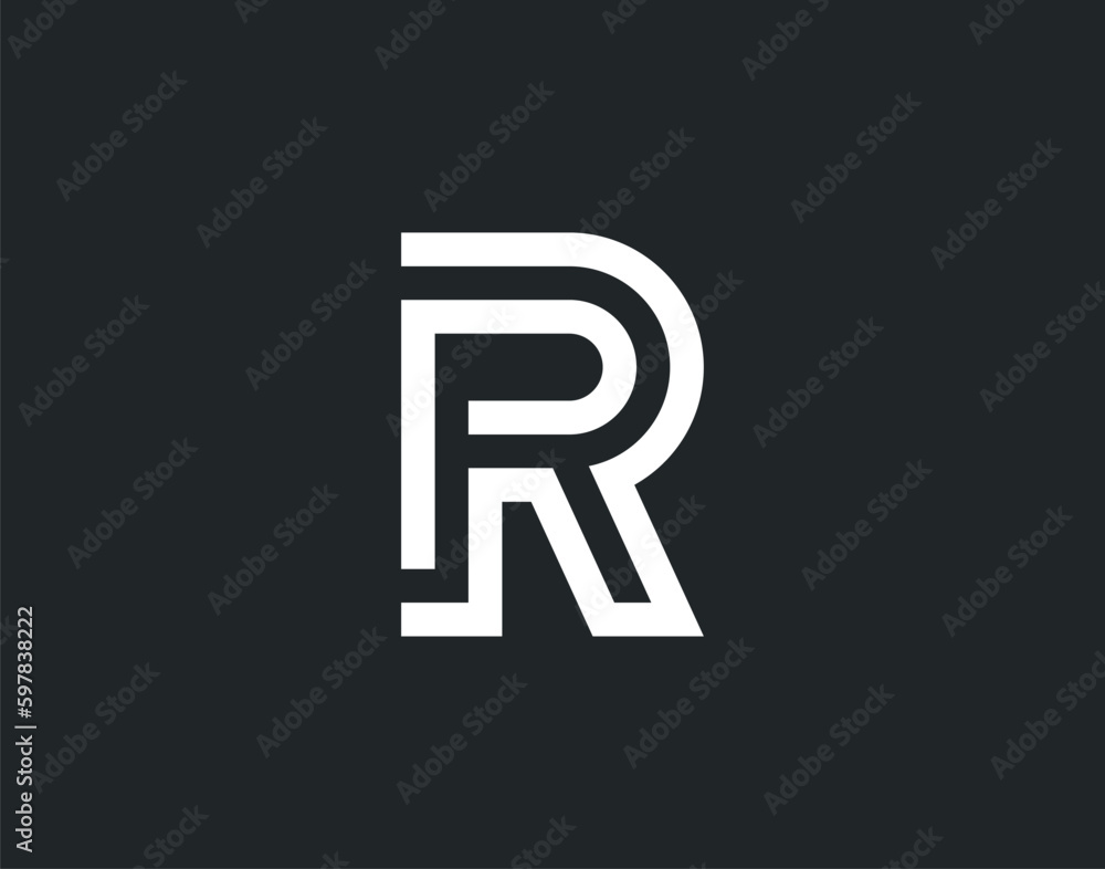 Obraz premium Initial Vector R letter logo design