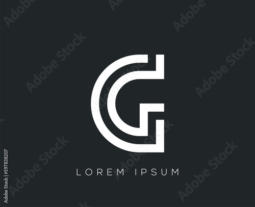 Initial Vector G letter logo design