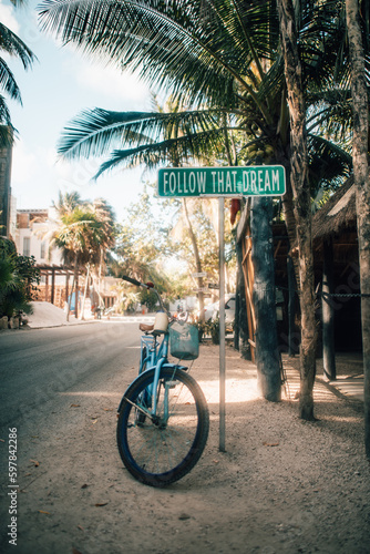 famous sign in tulum Mexico 