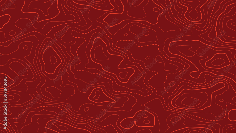 Topographic map background. Terrain Height map Generation. Grid map