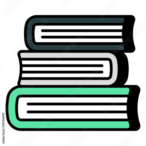 Modern design icon of book