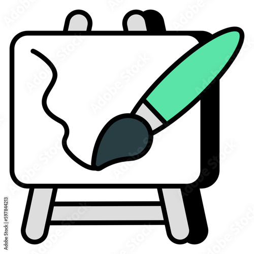 Trendy vector design of artboard