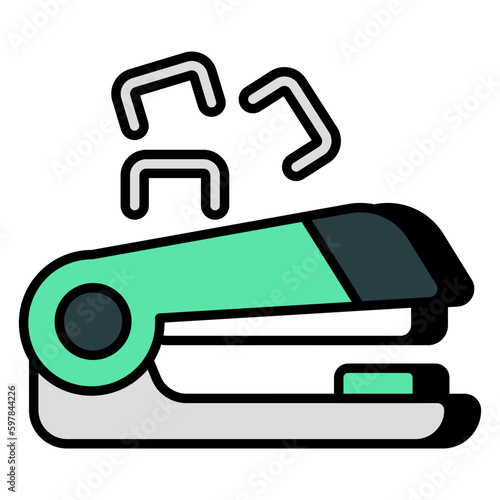 Modern design icon of stapler 