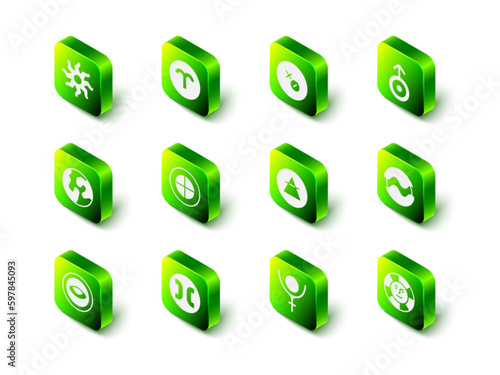 Set Aries zodiac, Venus symbol, Symbol Uranus, Planet, Sun, Air element, Pluto and Pisces icon. Vector