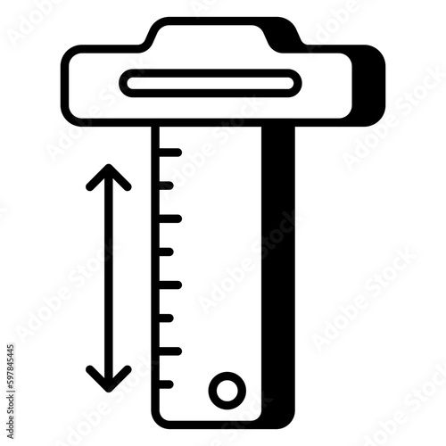 An icon design of vernier caliper 