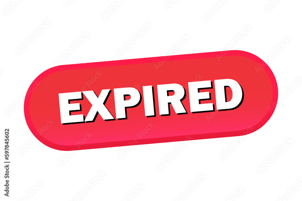 expired web banner. expired sticker, button or label. Vector expired web banner. expired sticker, button or label. Vector