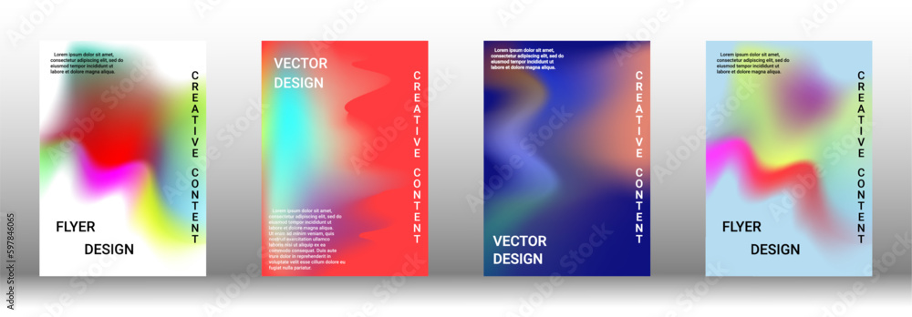 Artistic covers design. Creative fluid colors backgrounds. Set of abstract covers Artistic covers design. Creative fluid colors backgrounds. Set of abstract covers