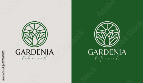 Leaf Flower Plant Agriculture Logo. Universal creative premium symbol. Vector sign icon logo template. Vector illustration