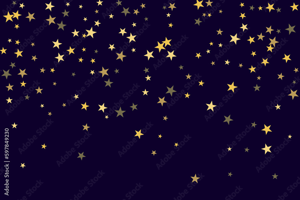 Star confetti. Gold casual confetti background. Bright design pattern. Star confetti. Gold casual confetti background. Bright design pattern.
