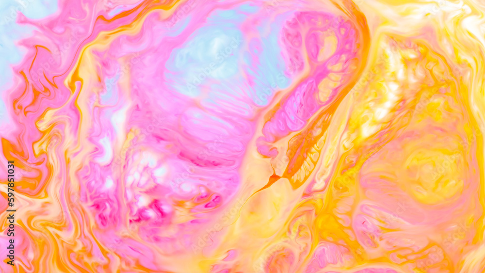 Fototapeta premium Abstract colored background, fluid design. Abstract water colors texture background. Fluid art