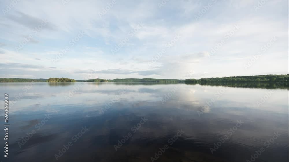 Time-lapse of summer night by the lake in Mahnala, Finland Time-lapse of summer night by the lake in Mahnala, Finland