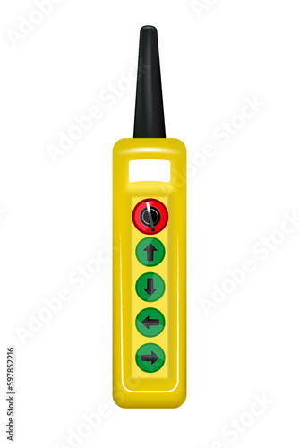 crane control panel. vector illustration