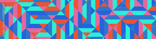 Foto Color Rhombus tile tessellation pattern illustration