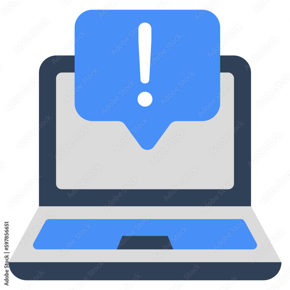 Unique design icon of chat error Unique design icon of chat error