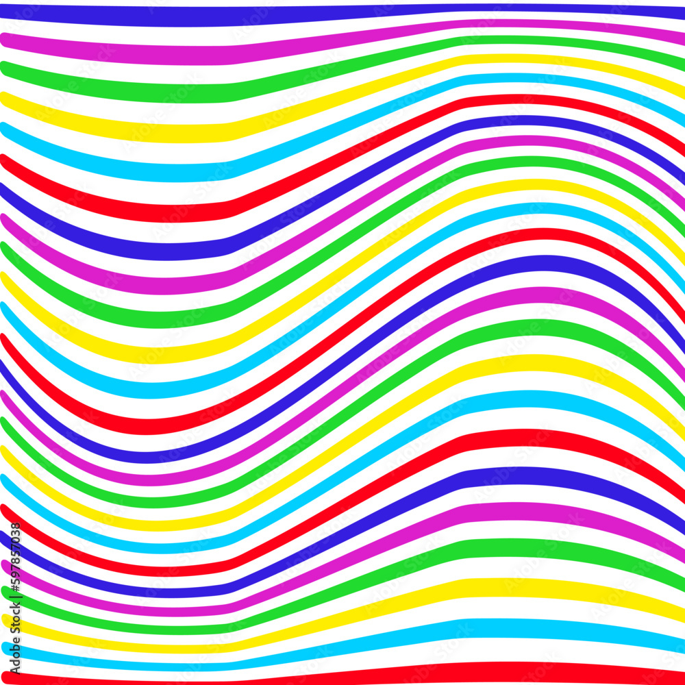 Obraz premium abstract colorful background with stripes in the form of waves