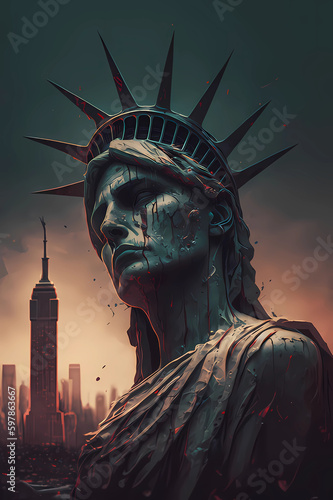 Bleeding Statue of Liberty